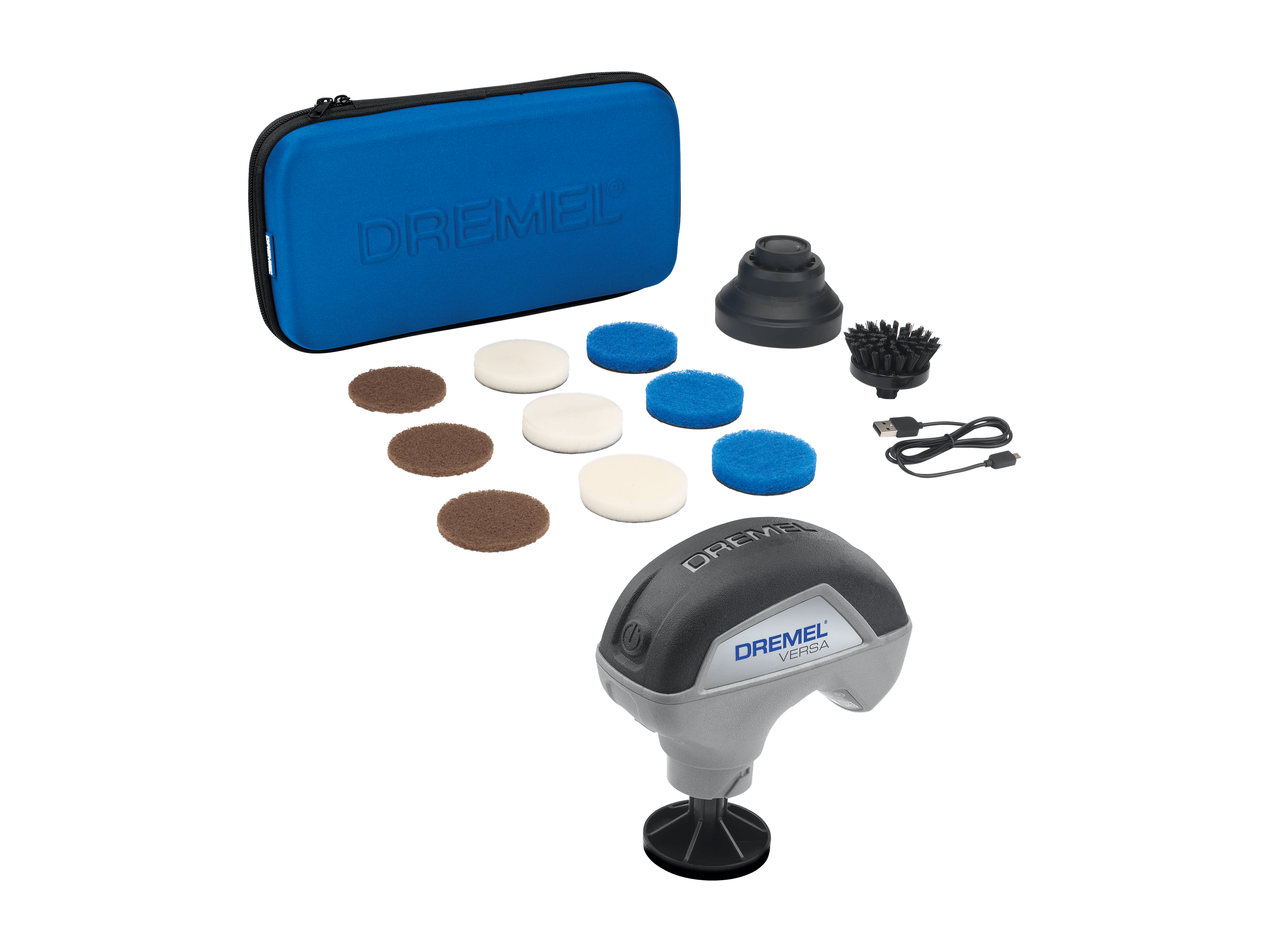 מברשת חשמלית לניקוי DREMEL VERSA עם 10 אביזרים