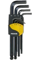 סט אלן כדורי מ''מ 9 יח' מקצועי PROXXON (גרמניה)