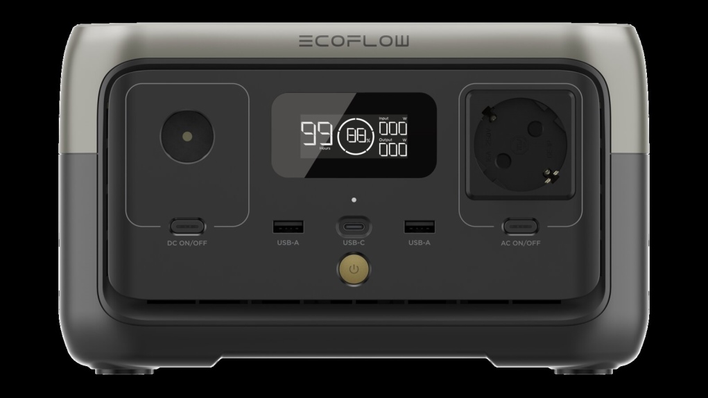 תחנת כח ניידת ECOFLOW EFR600-2 דגם RIVER 2 LIFEPO4 קיבולת 0.256Kwh -הספק 0.3-06KW טעינה מהירה