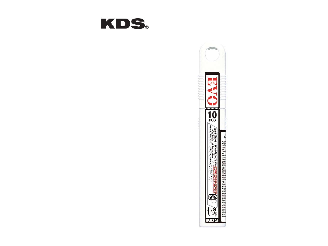 להב לסכין יפנית צרה 10 מ''מ אריזה 10 יח' KDS SB-10EVO
