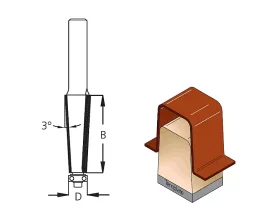 כרסום שיפועי 3 מעלות 2''B +מיסב WPW
