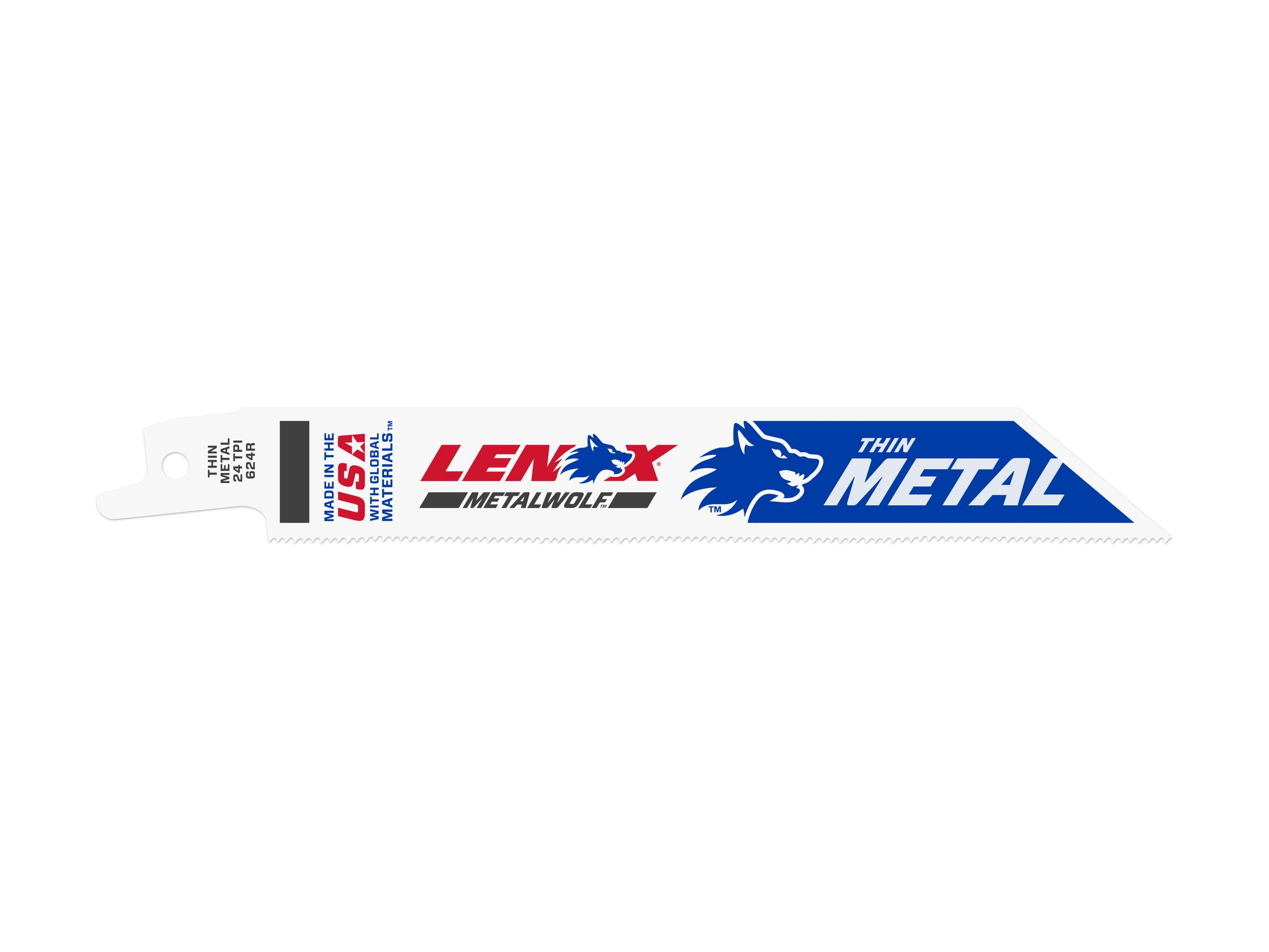 מסורית למסור חרב למתכת 624R אורך 152 מ''מ ( 5 יח') LENOX