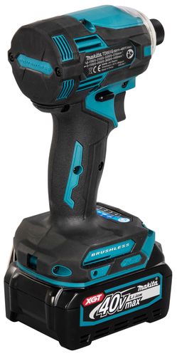 מברגת אימפקט נטענת ברשלס 40V כולל סוללה TD001G MAKITA