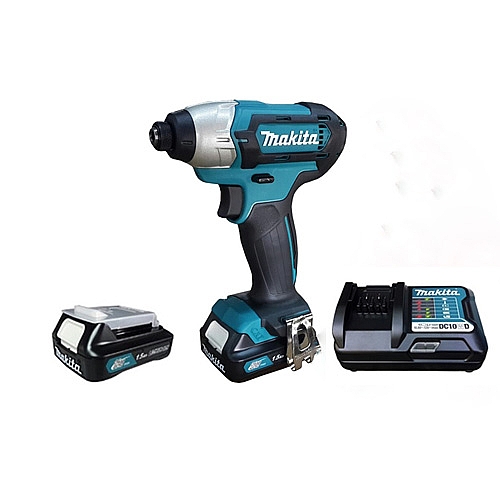 מברגת אימפקט נטענת 12V 2 סוללות 1.5Ah TD110DWYE MAKITA