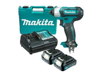 מברגת אימפקט נטענת 12V 2 סוללות 1.5Ah TD110DWYE MAKITA
