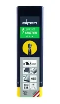 מקדח HSS מושחז שחור חרוט מבית ALPEN