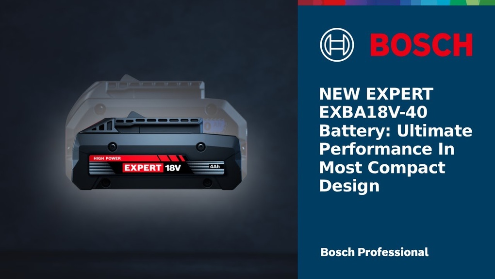 סט 2 סוללות | BOSCH EXPERT 18V 4Ah