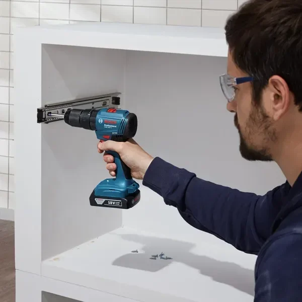 מקדחה/מברגה רוטטת EC BOSCH GSB185-LI (כולל סוללה 4.0Ah ומטען)