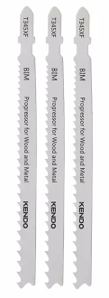 3 להבים ג'יקסו עץ+ברזל 10 שן קנדו