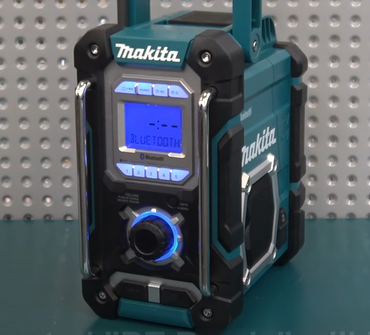 רדיו אתר נטען Bluetooth + שעון מעורר 7.2V-18V גוף בלבד DMR108 MAKITA
